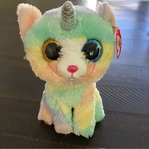 NWT Ty Beanie Boos | Heather the Unicorn Cat stuffed animal